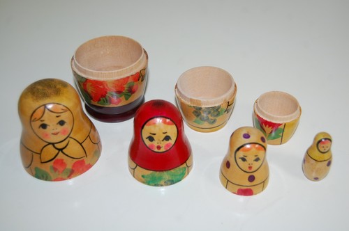 Vintage ussr matryoshka small - vintage,