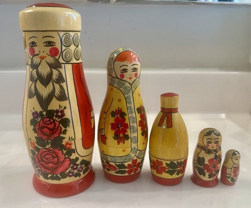 Russian santa matryoshka - santa,