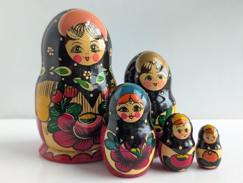 Russian nesting doll vintage - nesting, 5